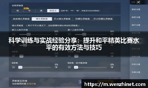 科学训练与实战经验分享：提升和平精英比赛水平的有效方法与技巧